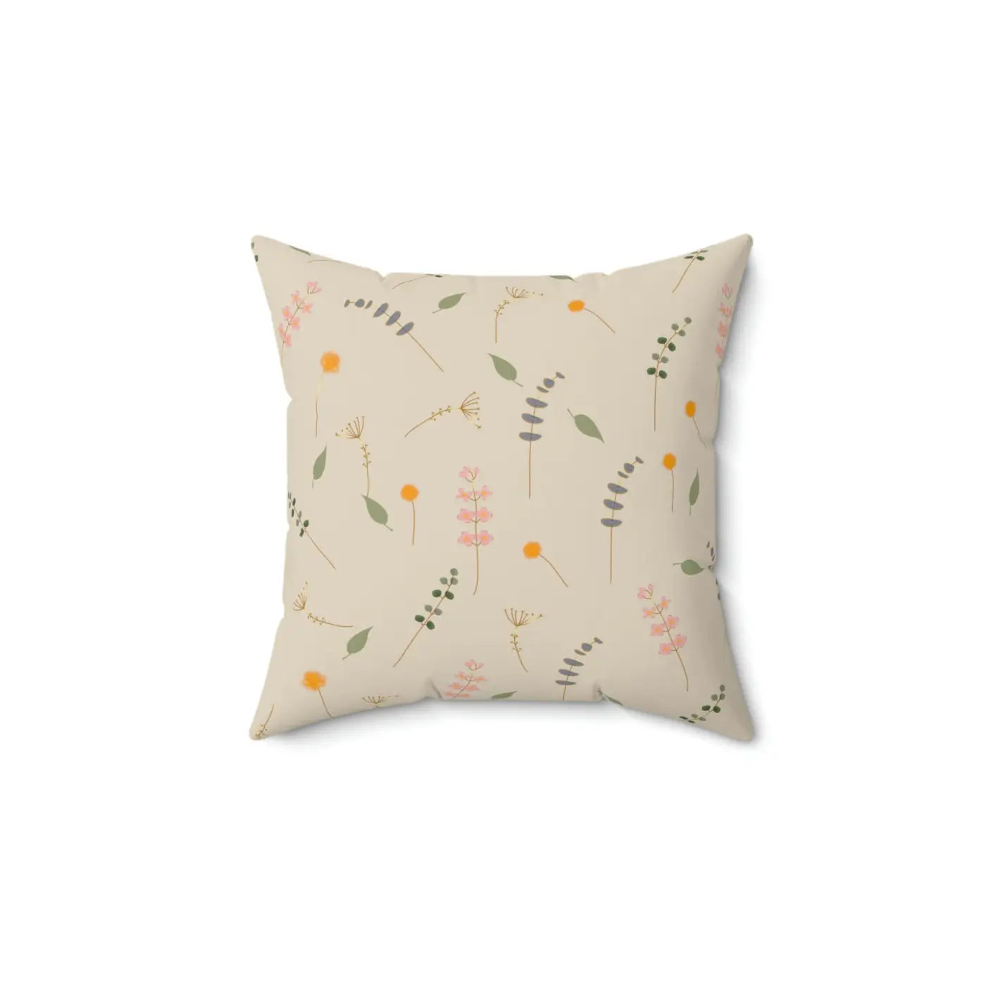 Simple Flowers Polyester Square Pillow - Vibrant Home Decor - DipaliZ