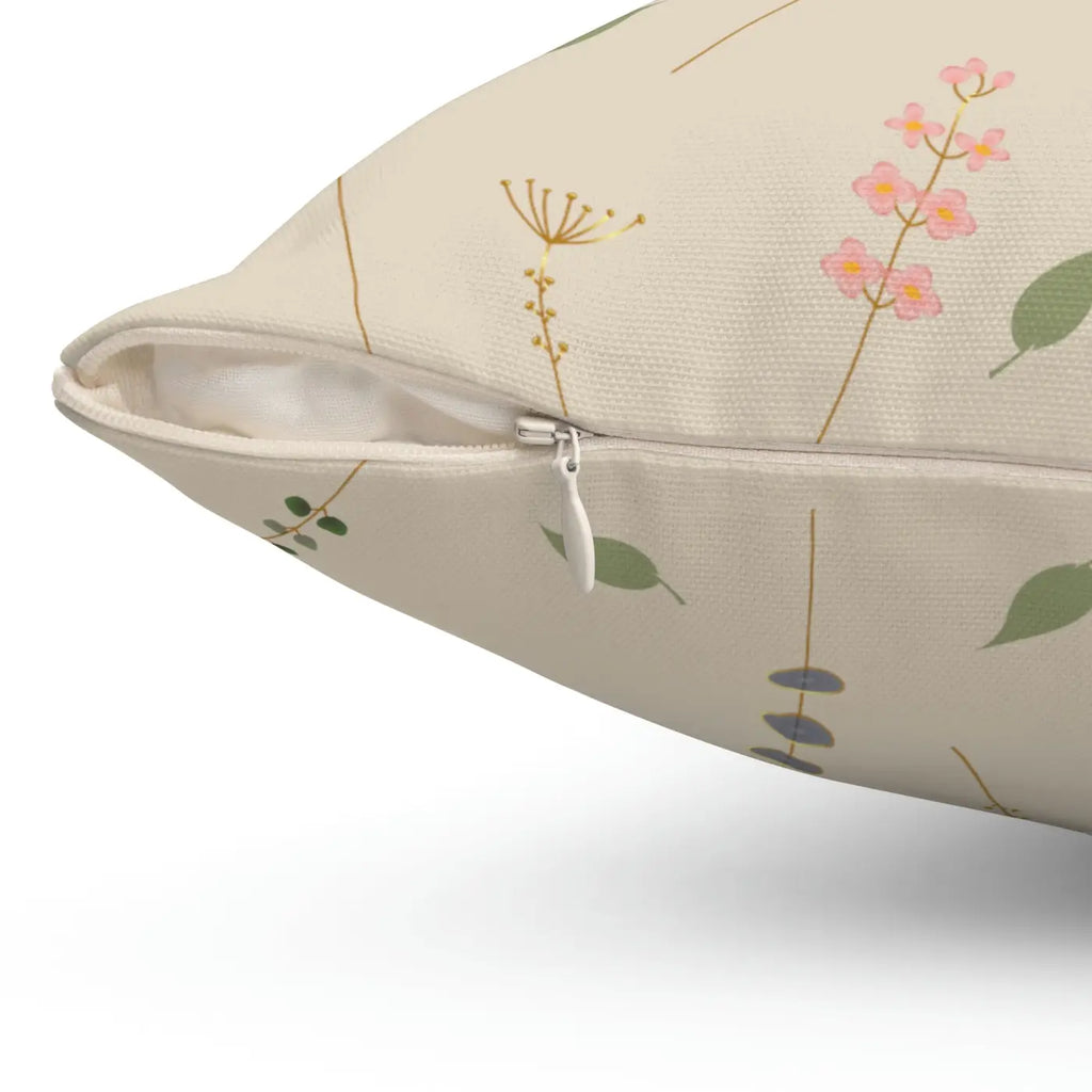 Simple Flowers Polyester Square Pillow - Vibrant Home Decor - DipaliZ