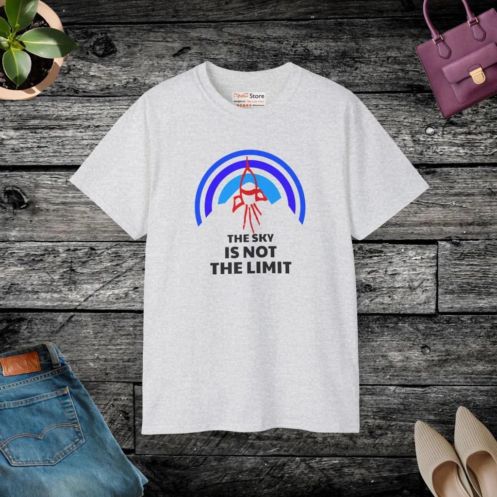 Skyis Not The Limit Tee - Ultra Cotton Inspirational - DipaliZ