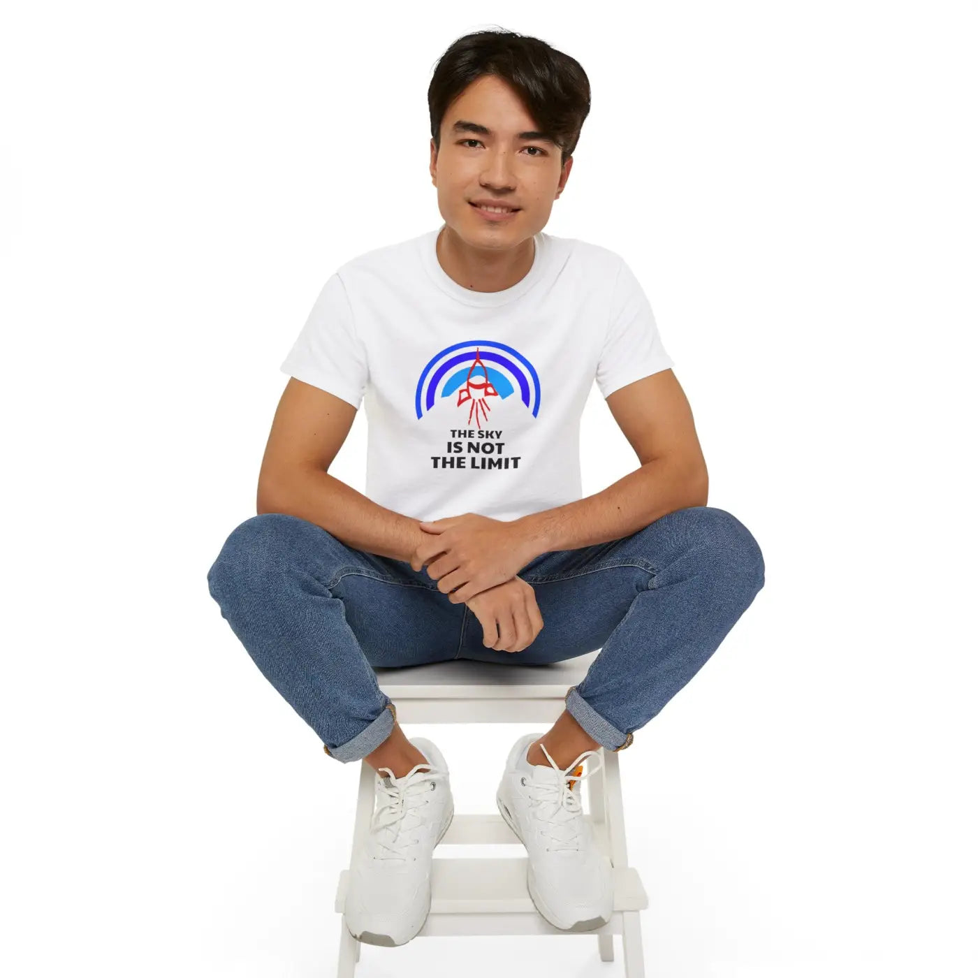 Skyis Not The Limit Tee - Ultra Cotton Inspirational - DipaliZ