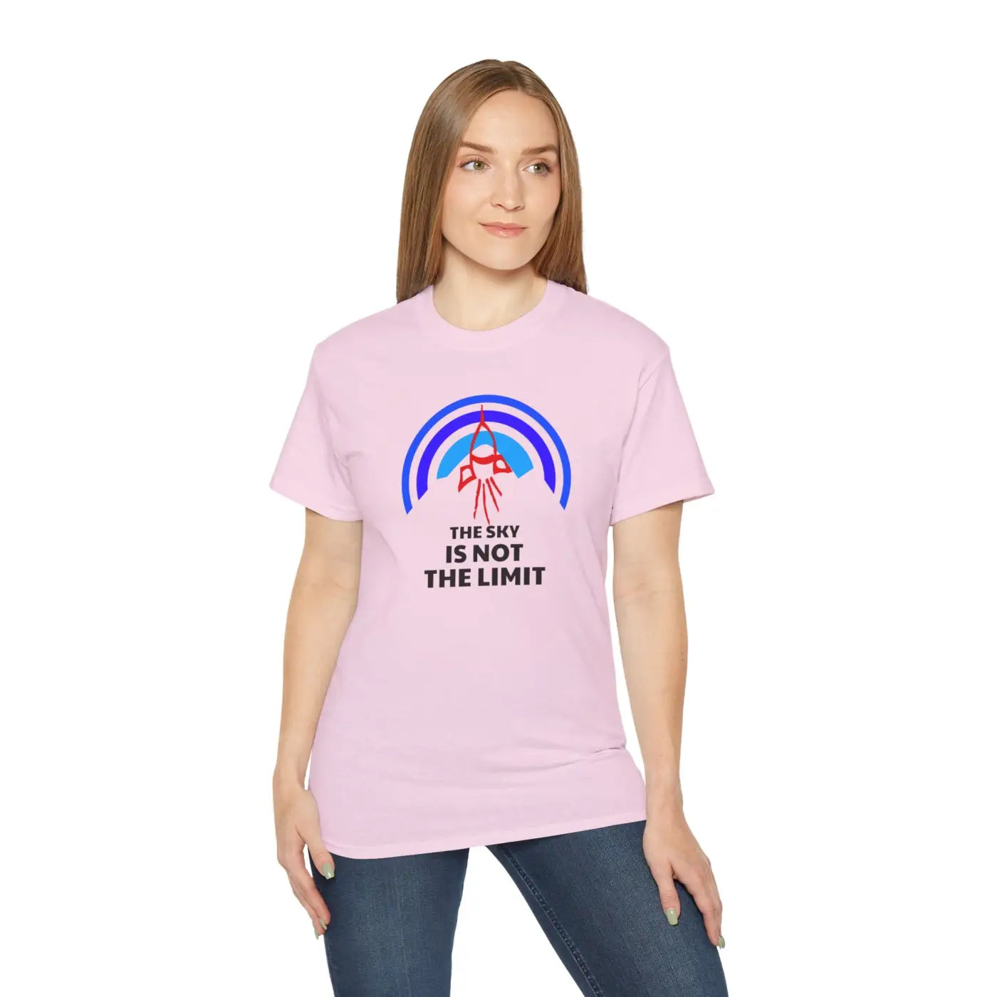 Skyis Not The Limit Tee - Ultra Cotton Inspirational - DipaliZ