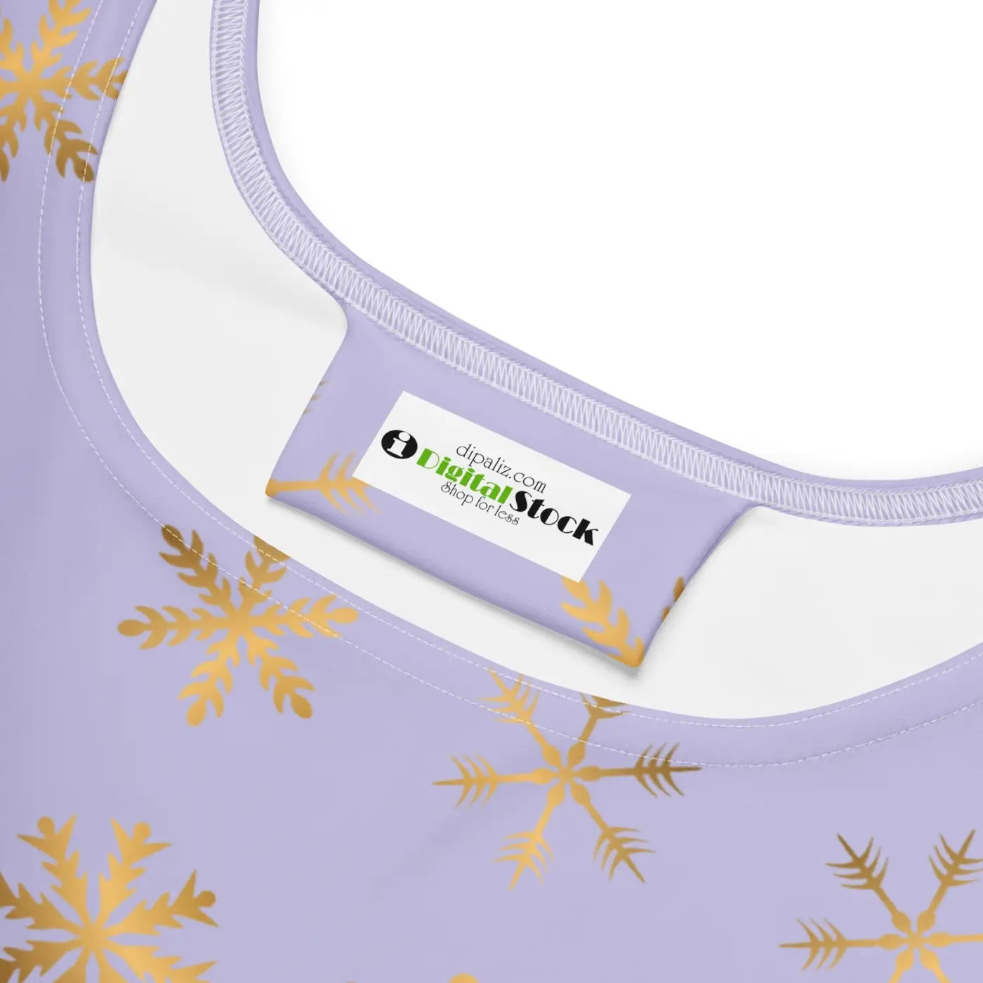 Snowflakes Purple Skater Dress - Flared Skirt Winter - DipaliZ