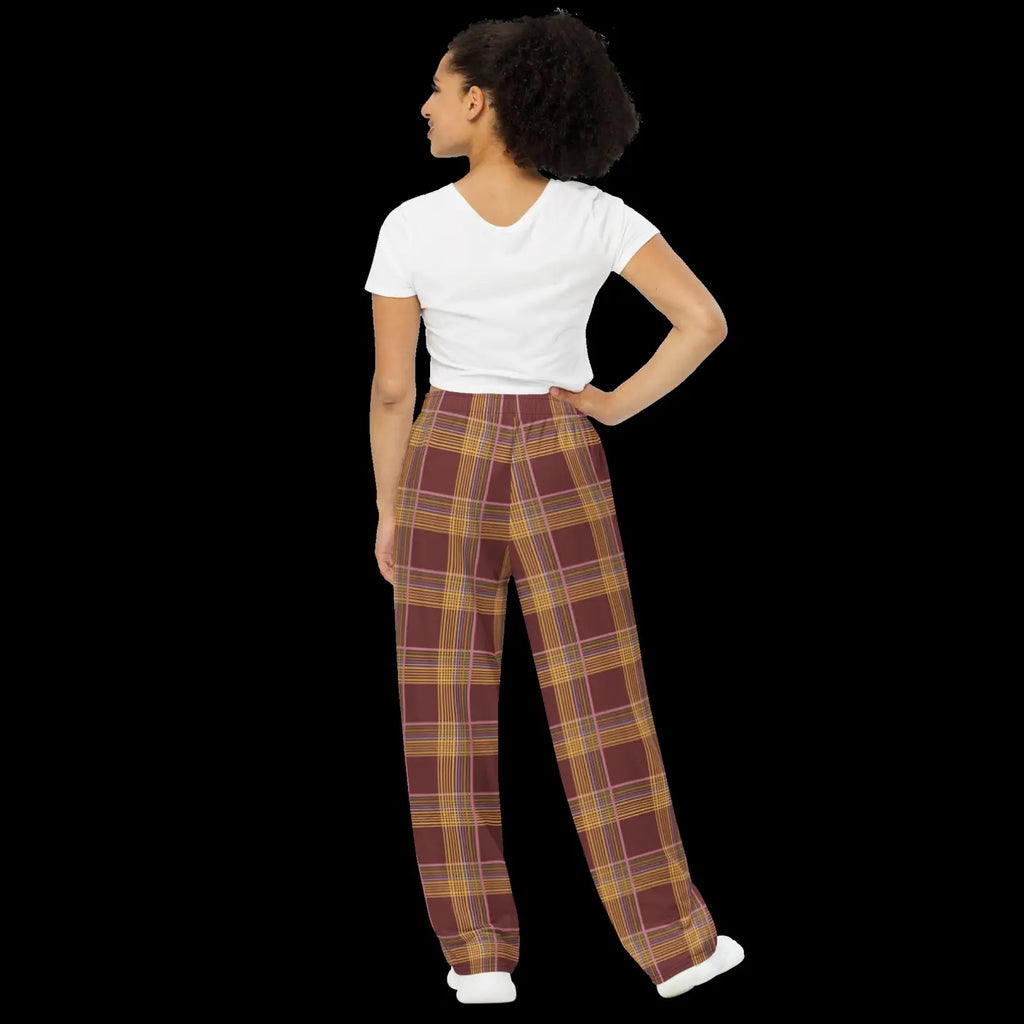 Wide Leg Pants - Striped Comfort Style - DipaliZ