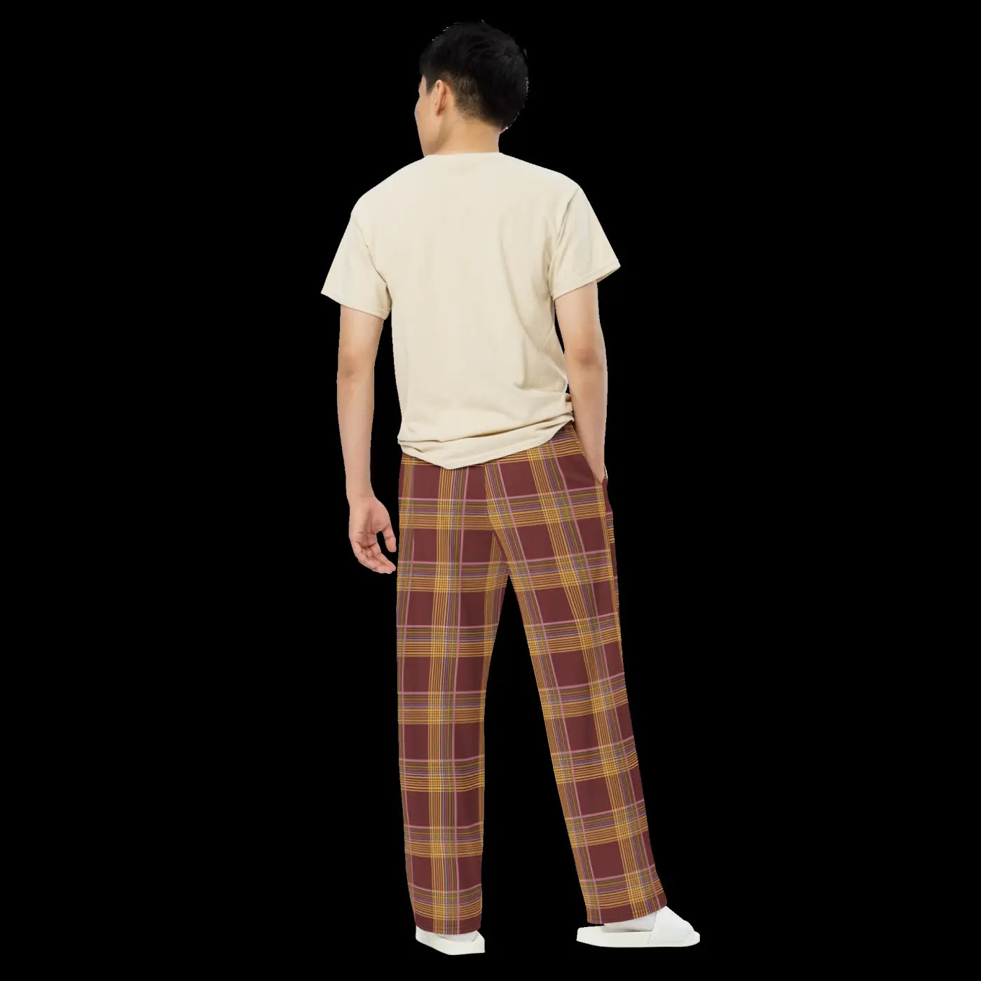 Wide Leg Pants - Striped Comfort Style - DipaliZ