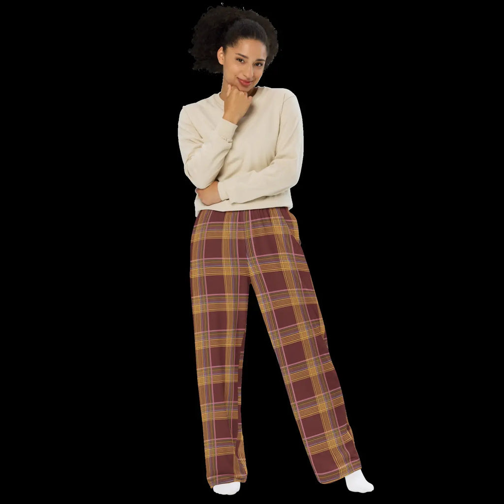 Wide Leg Pants - Striped Comfort Style - DipaliZ