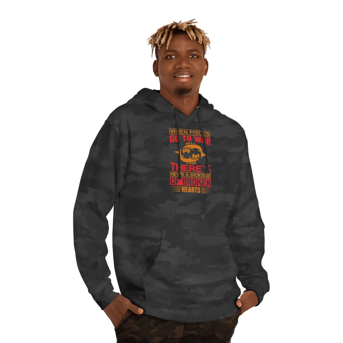 Unisex Hooded Sweatshirt - Sun Sign Pisces Custom - DipaliZ