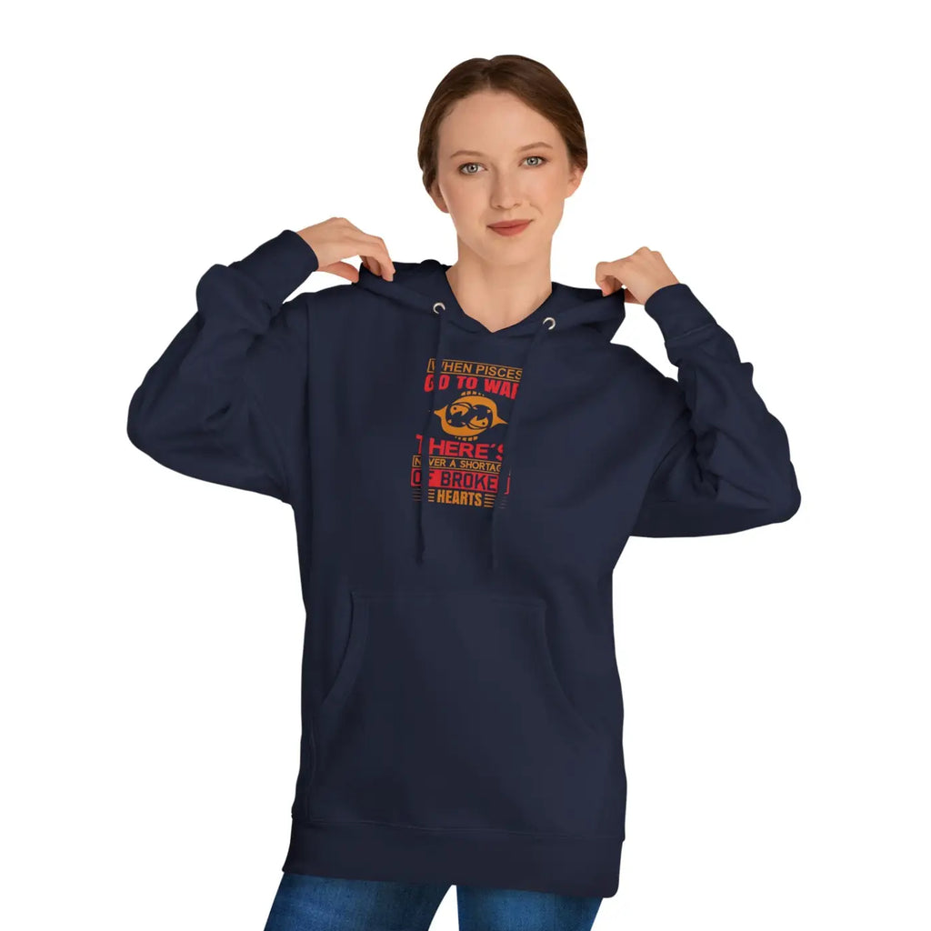 Unisex Hooded Sweatshirt - Sun Sign Pisces Custom - DipaliZ