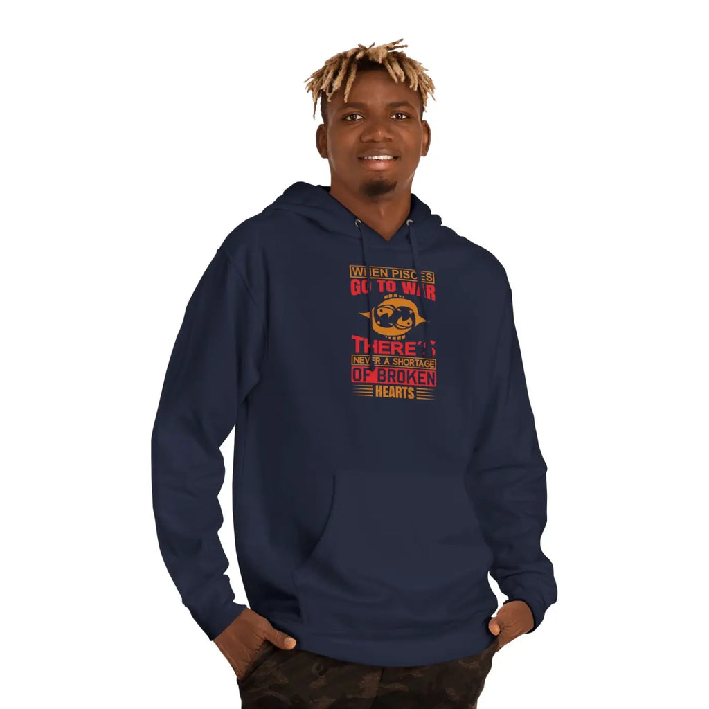 Unisex Hooded Sweatshirt - Sun Sign Pisces Custom - DipaliZ