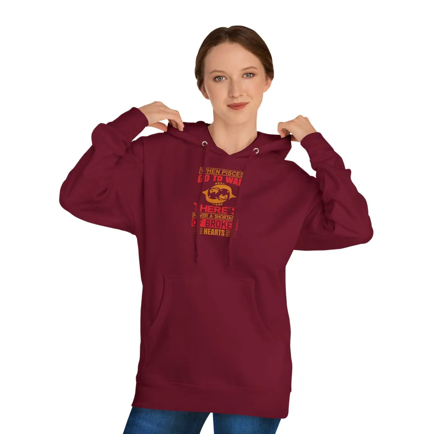 Unisex Hooded Sweatshirt - Sun Sign Pisces Custom - DipaliZ