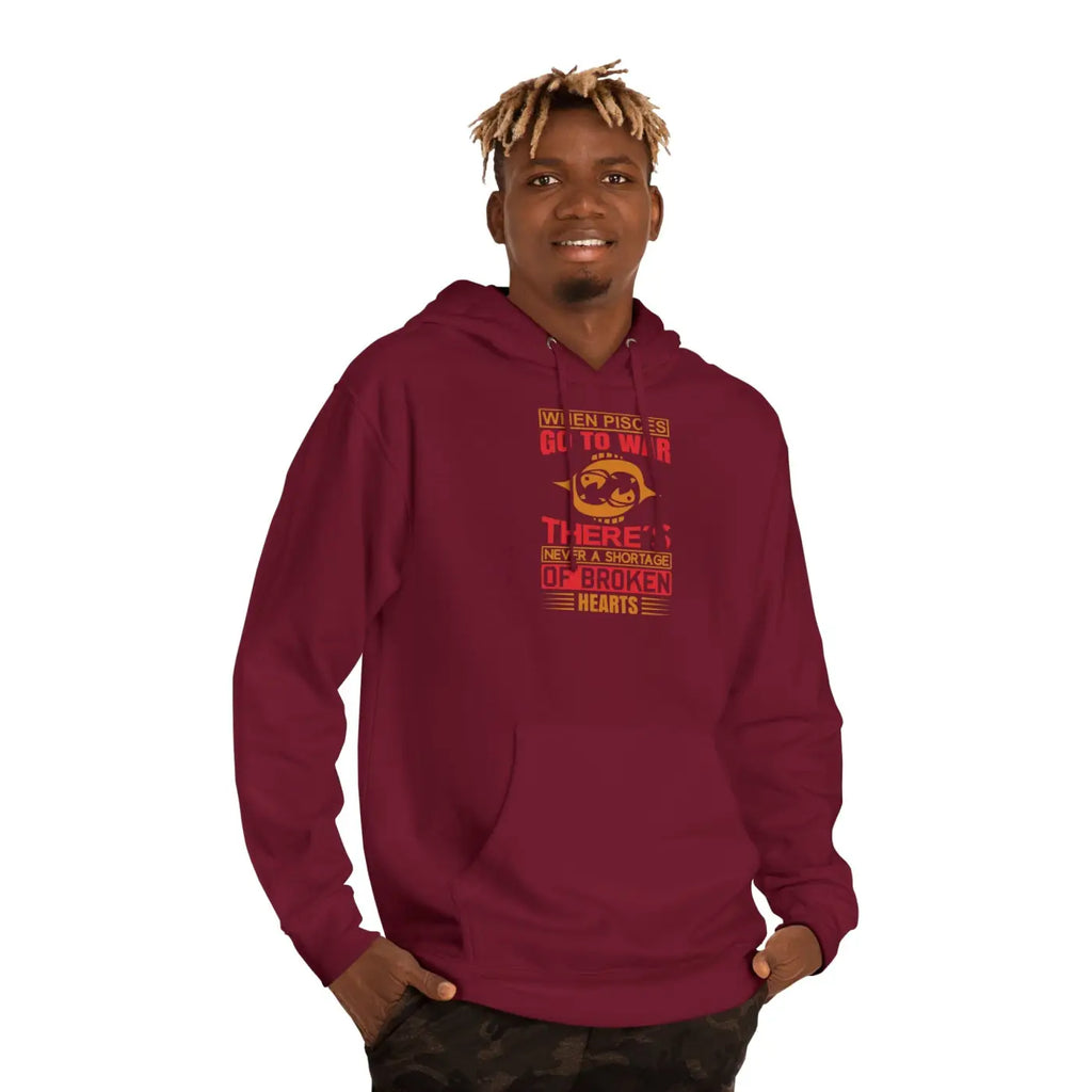 Unisex Hooded Sweatshirt - Sun Sign Pisces Custom - DipaliZ
