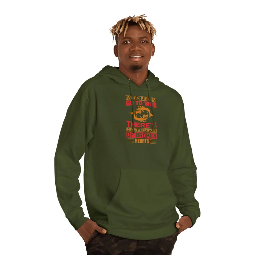 Unisex Hooded Sweatshirt - Sun Sign Pisces Custom - DipaliZ
