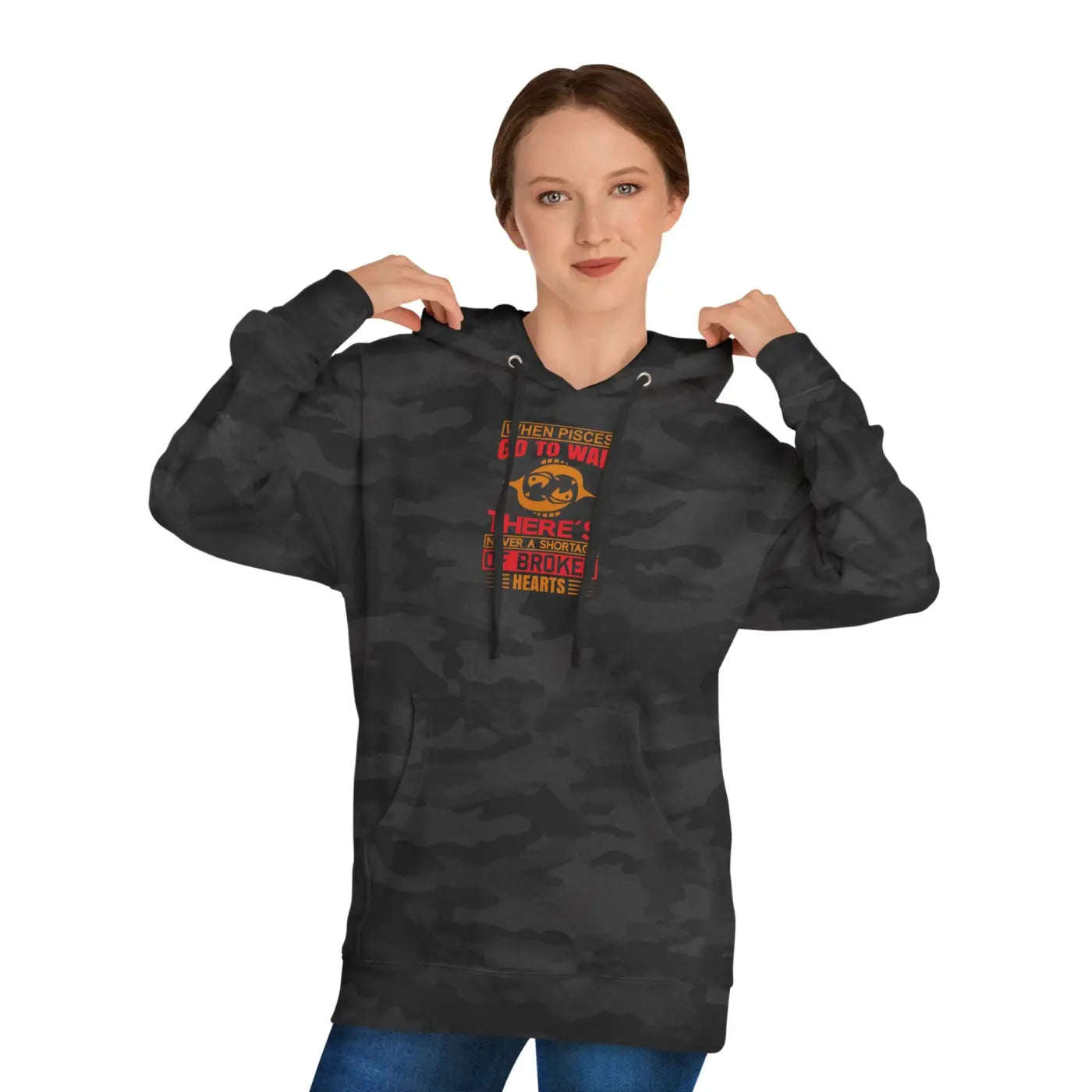 Unisex Hooded Sweatshirt - Sun Sign Pisces Custom - DipaliZ