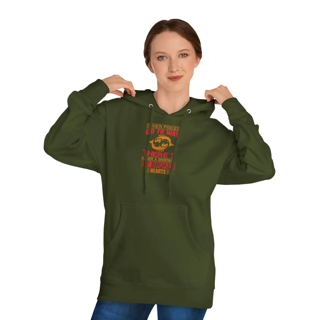 Unisex Hooded Sweatshirt - Sun Sign Pisces Custom - DipaliZ