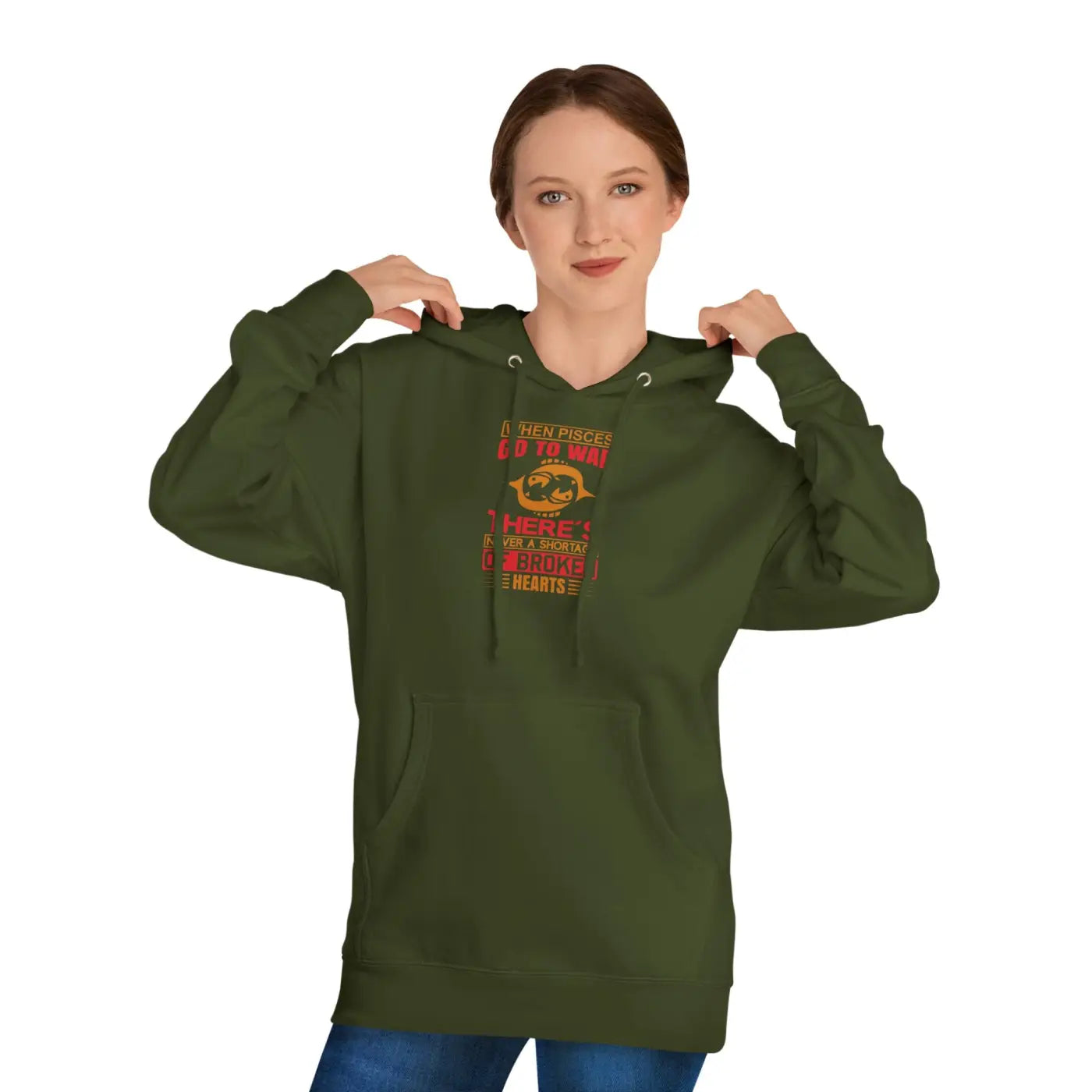 Unisex Hooded Sweatshirt - Sun Sign Pisces Custom - DipaliZ