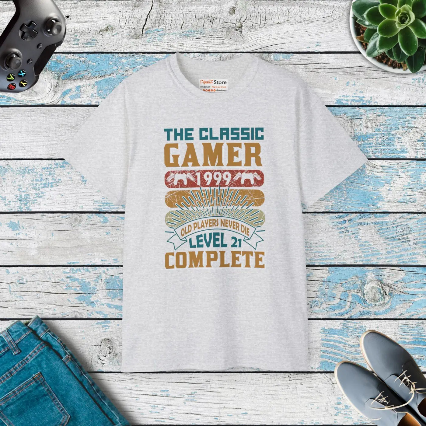 Level Up Gamer Tee - Level 2 Complete Street Style - DipaliZ