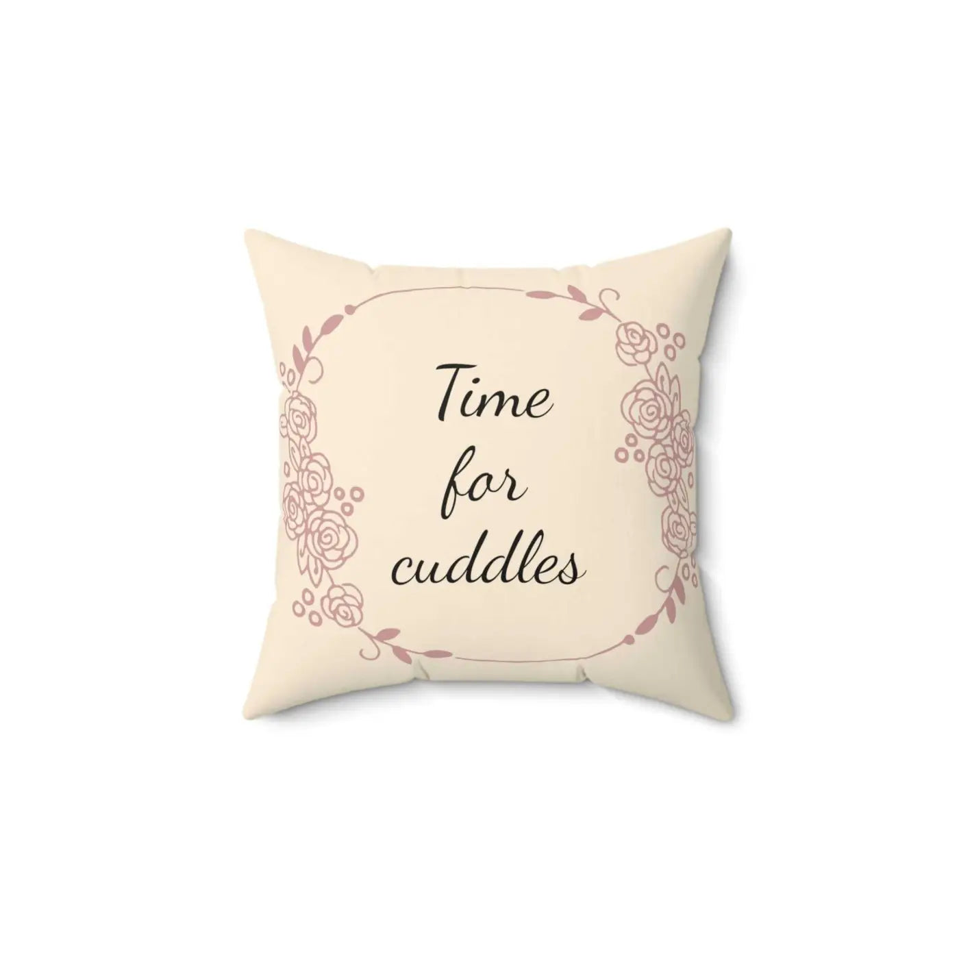 Time For Cuddles Throw Pillow - Polyester Square Comfort - DipaliZ