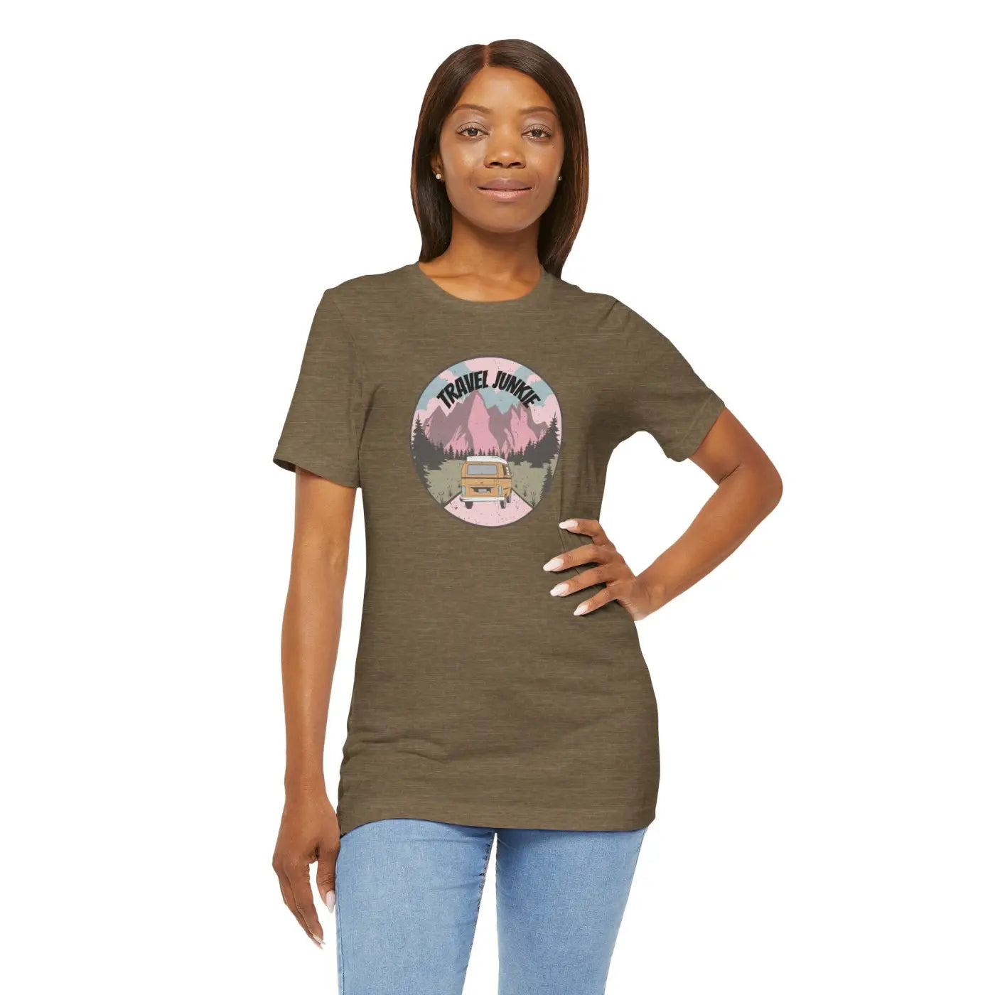 Travel Junkie T-Shirt - Unisex Outdoor Adventure Tee - DipaliZ