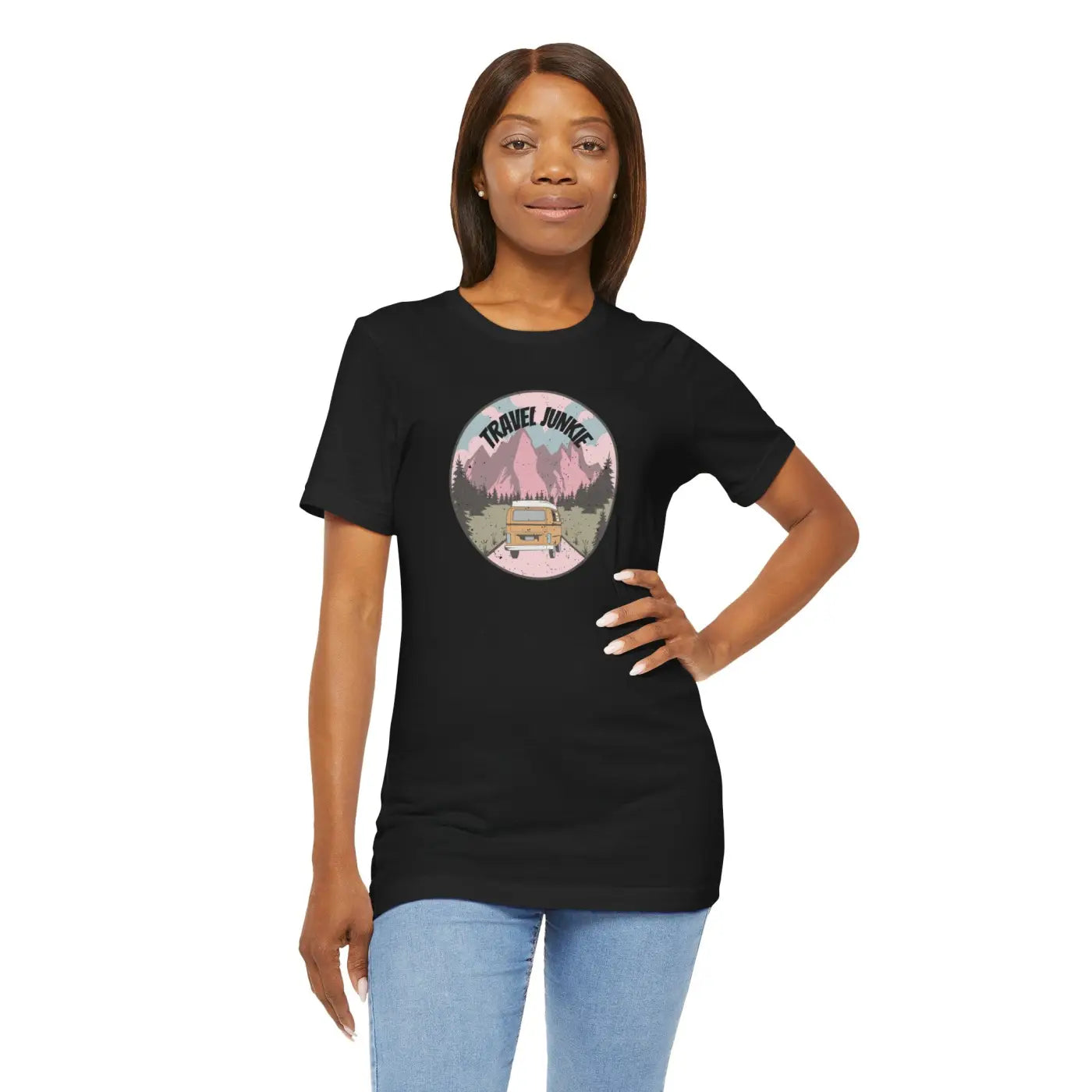 Travel Junkie T-Shirt - Unisex Outdoor Adventure Tee - DipaliZ