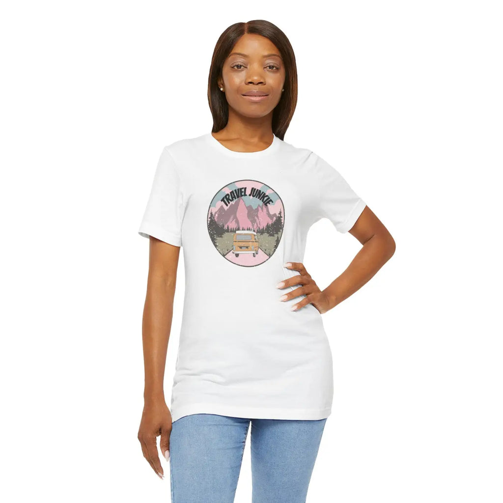 Travel Junkie T-Shirt - Unisex Outdoor Adventure Tee - DipaliZ