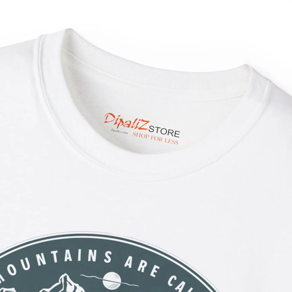 Mountains Are Calling T-Shirt - Eco-Friendly Adventure Tee - DipaliZ