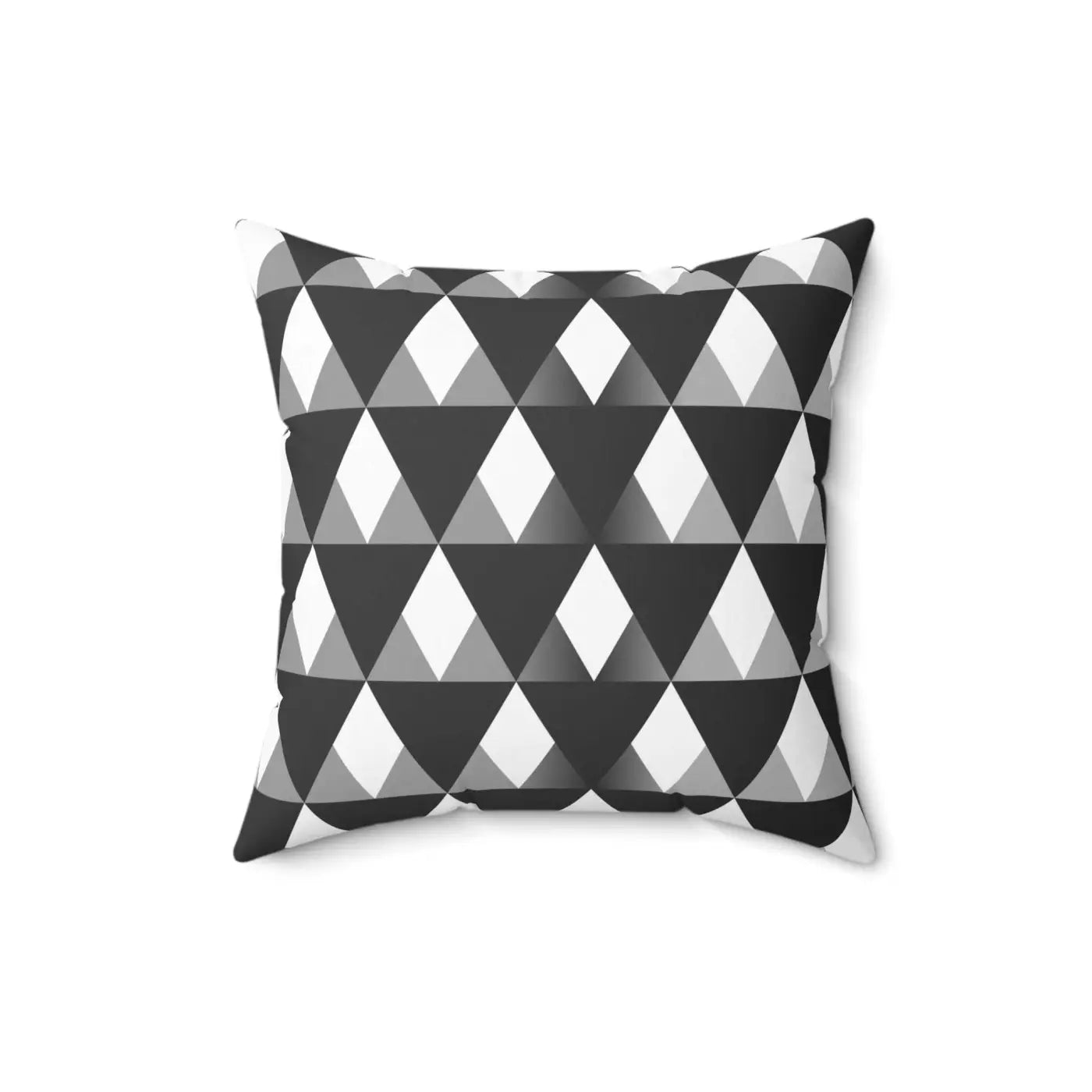 Polyester Square Pillow - Vibrant Triangular Pattern - DipaliZ