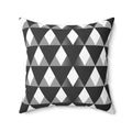 Polyester Square Pillow - Vibrant Triangular Pattern - DipaliZ