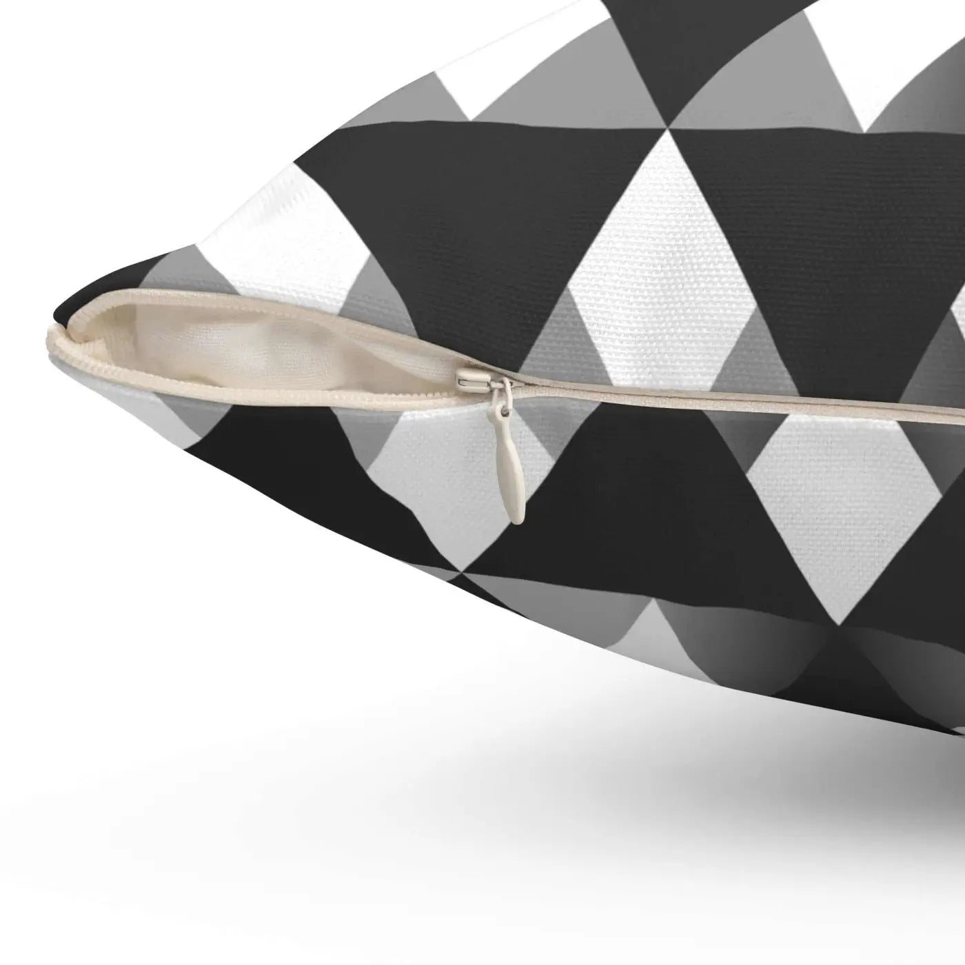 Polyester Square Pillow - Vibrant Triangular Pattern - DipaliZ