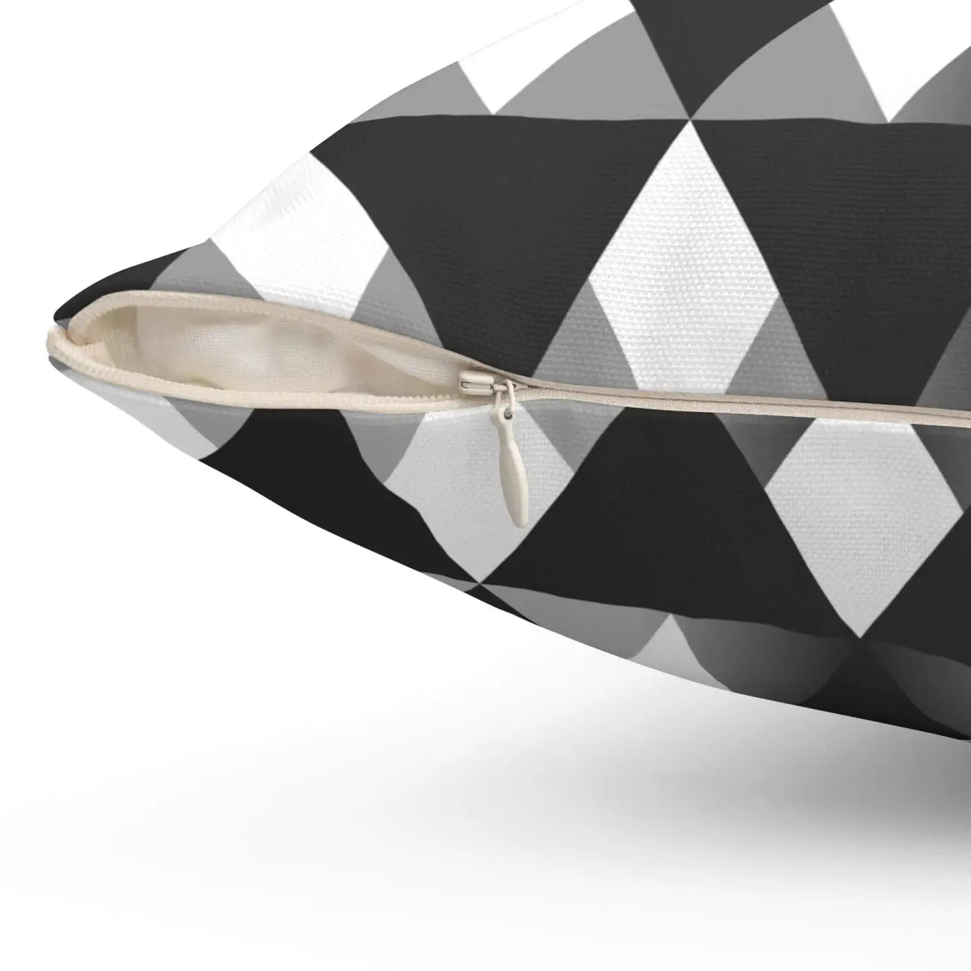 Polyester Square Pillow - Vibrant Triangular Pattern - DipaliZ