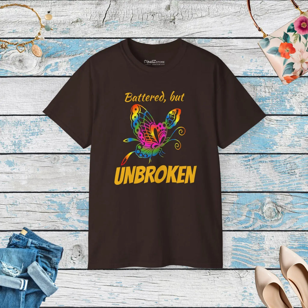 Battered But Unbroken Ultra Cotton Tee - DipaliZ