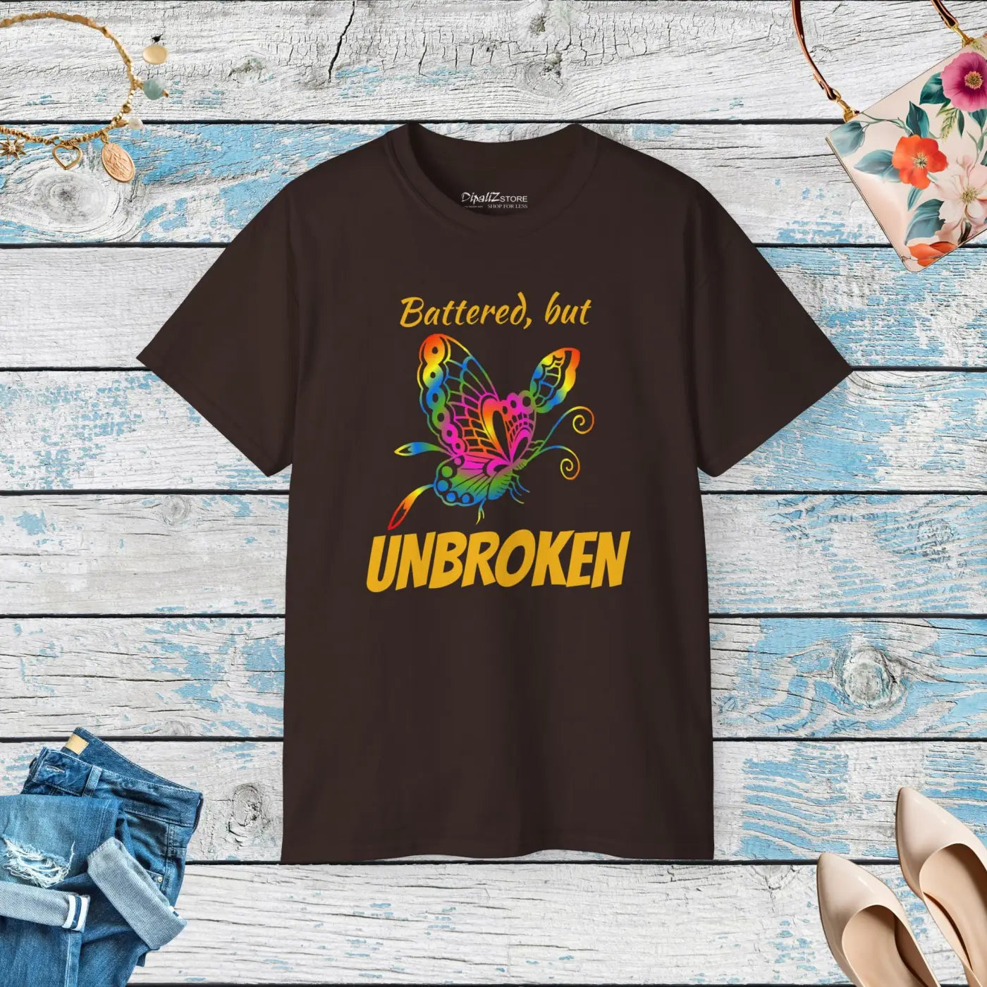 Battered But Unbroken Ultra Cotton Tee - DipaliZ