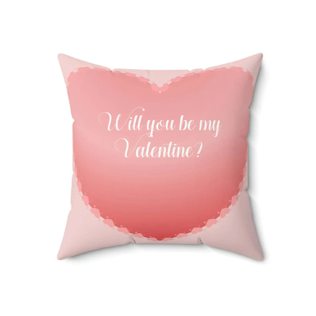 Polyester Square Pillow - Valentine Day Romance Decor - DipaliZ