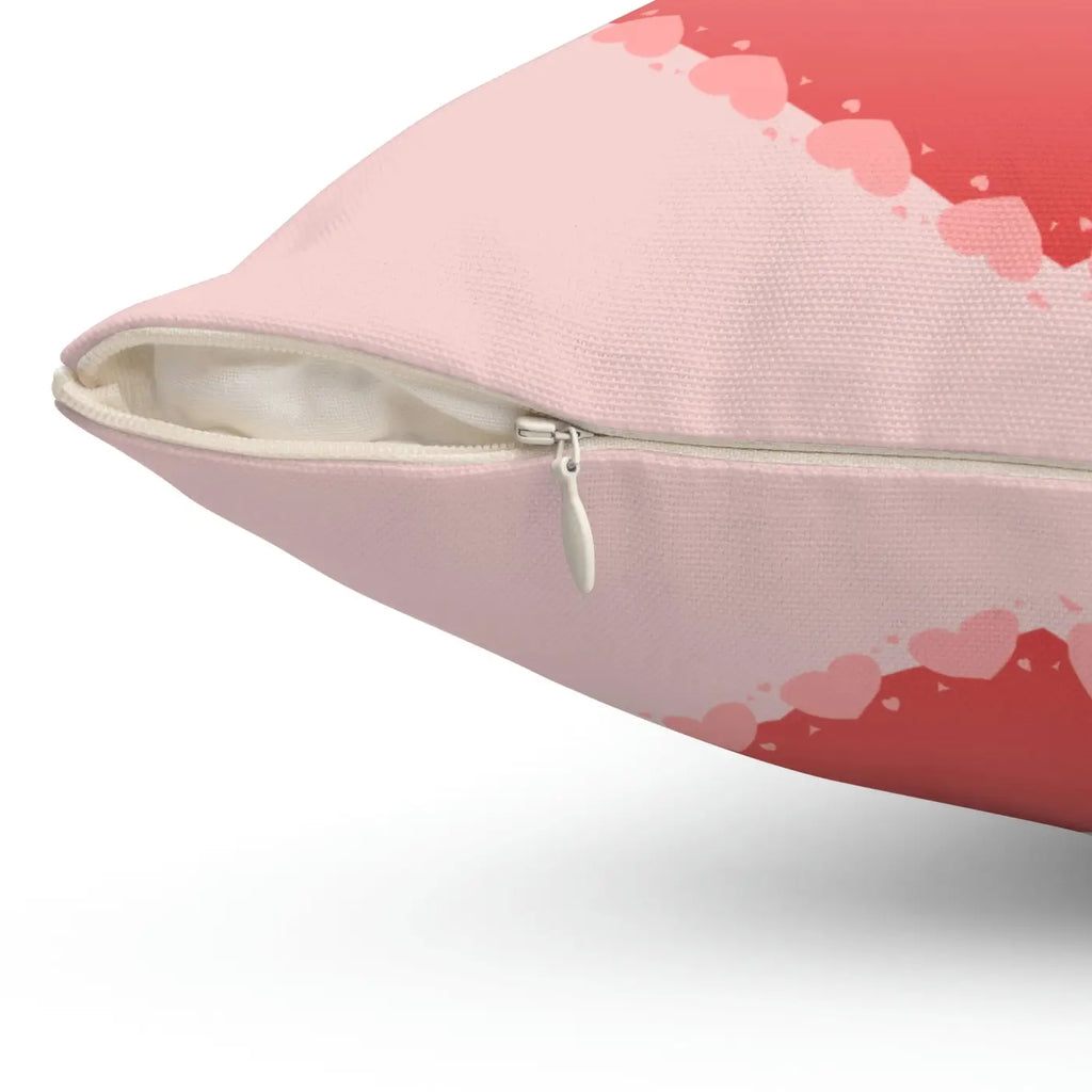 Polyester Square Pillow - Valentine Day Romance Decor - DipaliZ