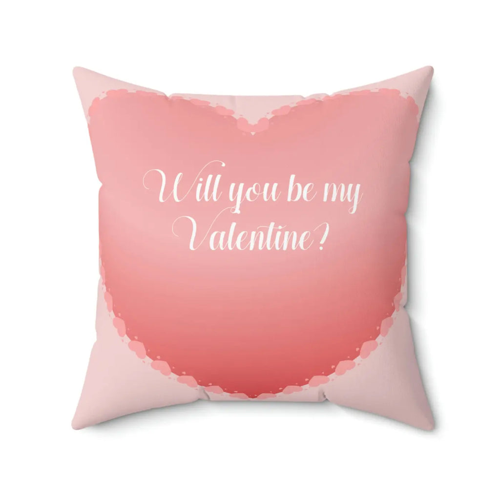 Polyester Square Pillow - Valentine Day Romance Decor - DipaliZ