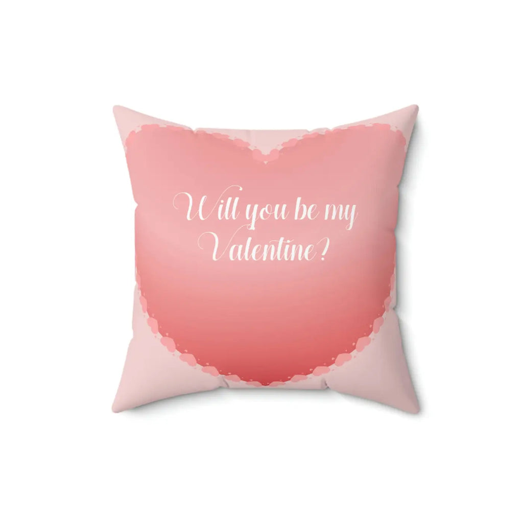 Polyester Square Pillow - Valentine Day Romance Decor - DipaliZ