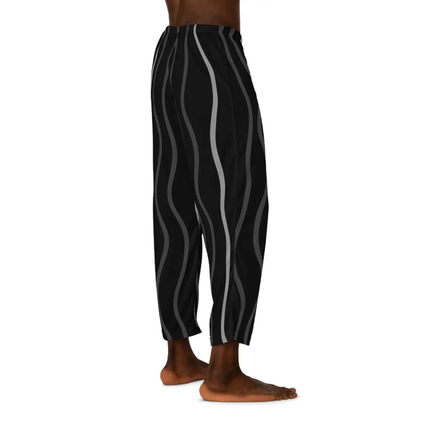 Wavy Vertical Stripe Pajama Pants - Loungewear - DipaliZ