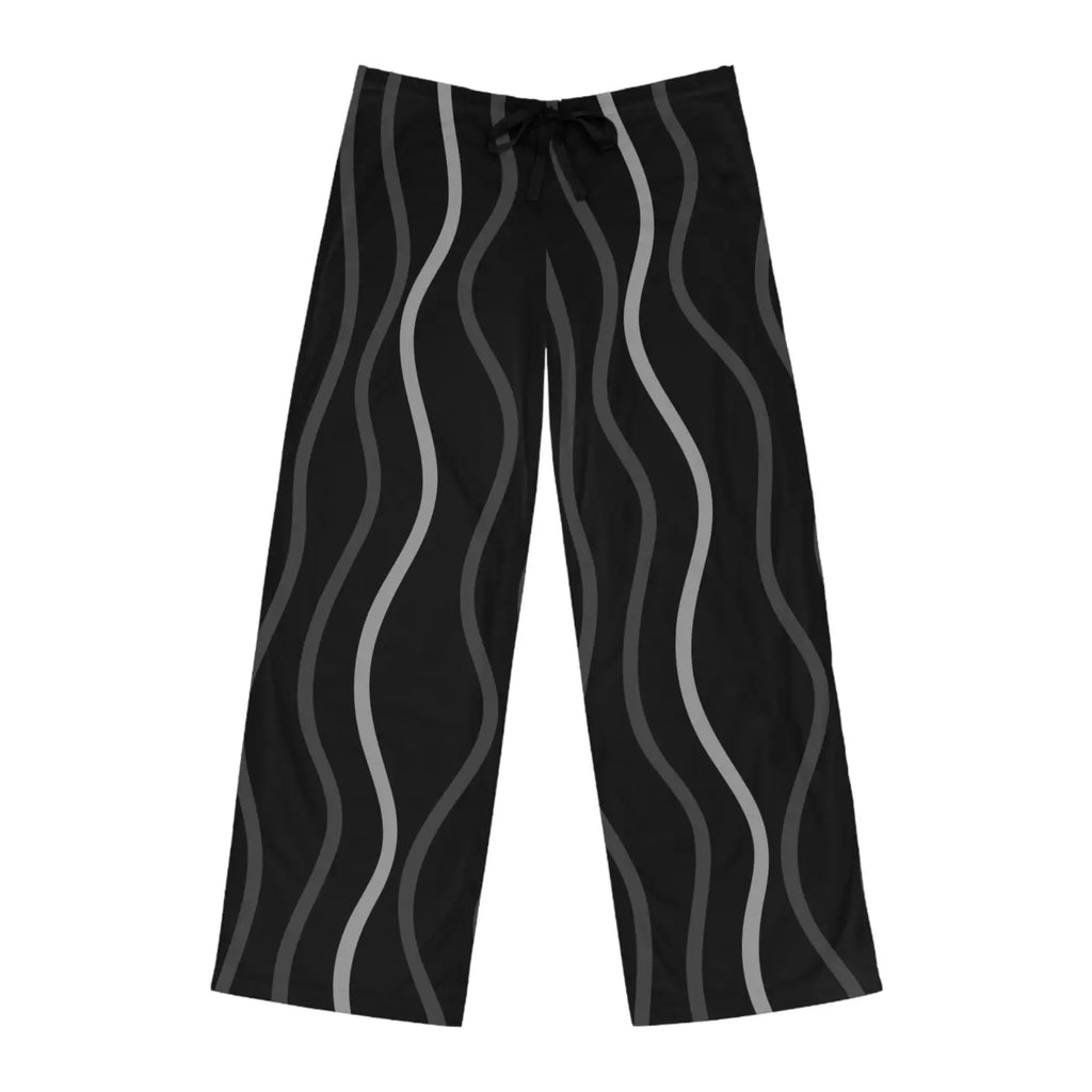 Wavy Vertical Stripe Pajama Pants - Loungewear - DipaliZ