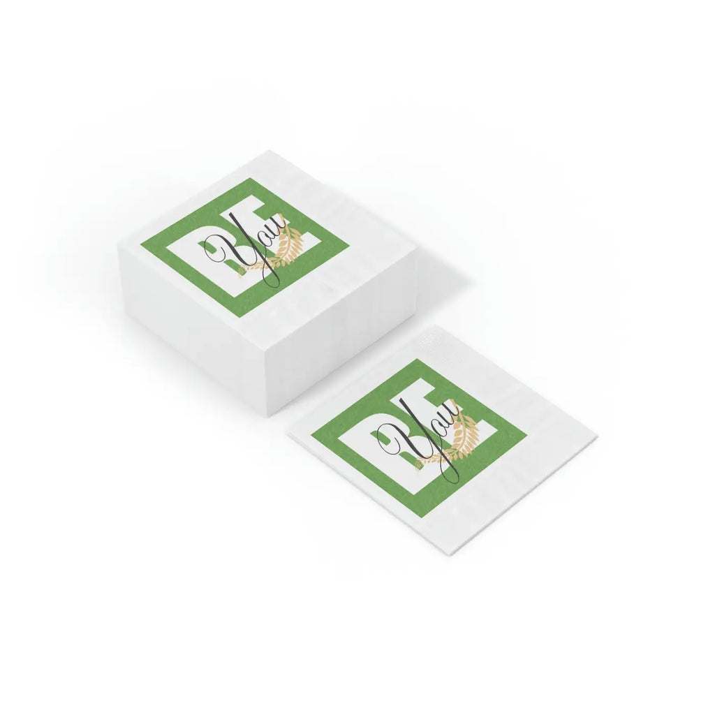 White Coined Napkins - Elegant Party Essential - DipaliZ