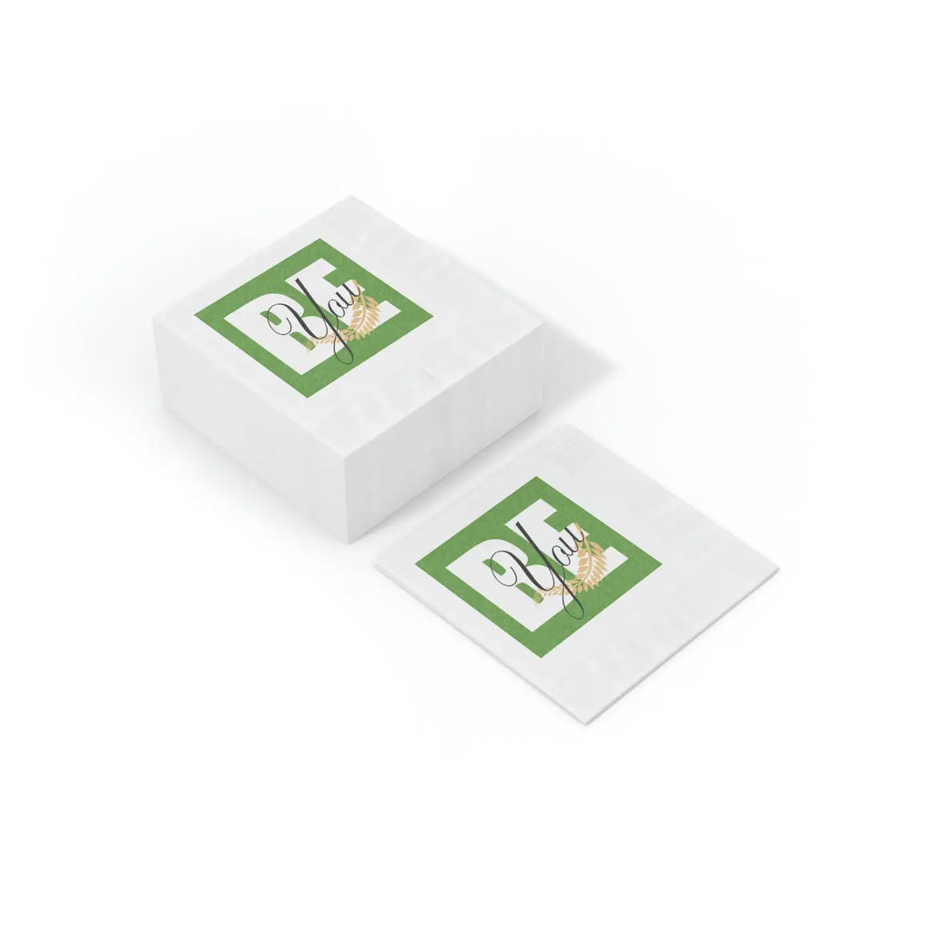 White Coined Napkins - Elegant Party Essential - DipaliZ