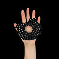 White Polka Dots Scrunchie - Eco Friendly Hair Tie - DipaliZ
