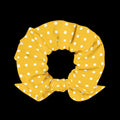 White Polka Dots Ponytail Holder - Eco-Friendly Hair Accessory - DipaliZ