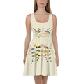 Skater Dress - Wild Flowers Flared Skirt Design - DipaliZ