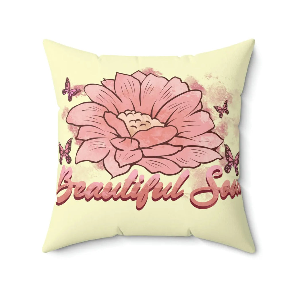 Spun Polyester Square Pillow - Modern Cozy Home Decor - DipaliZ
