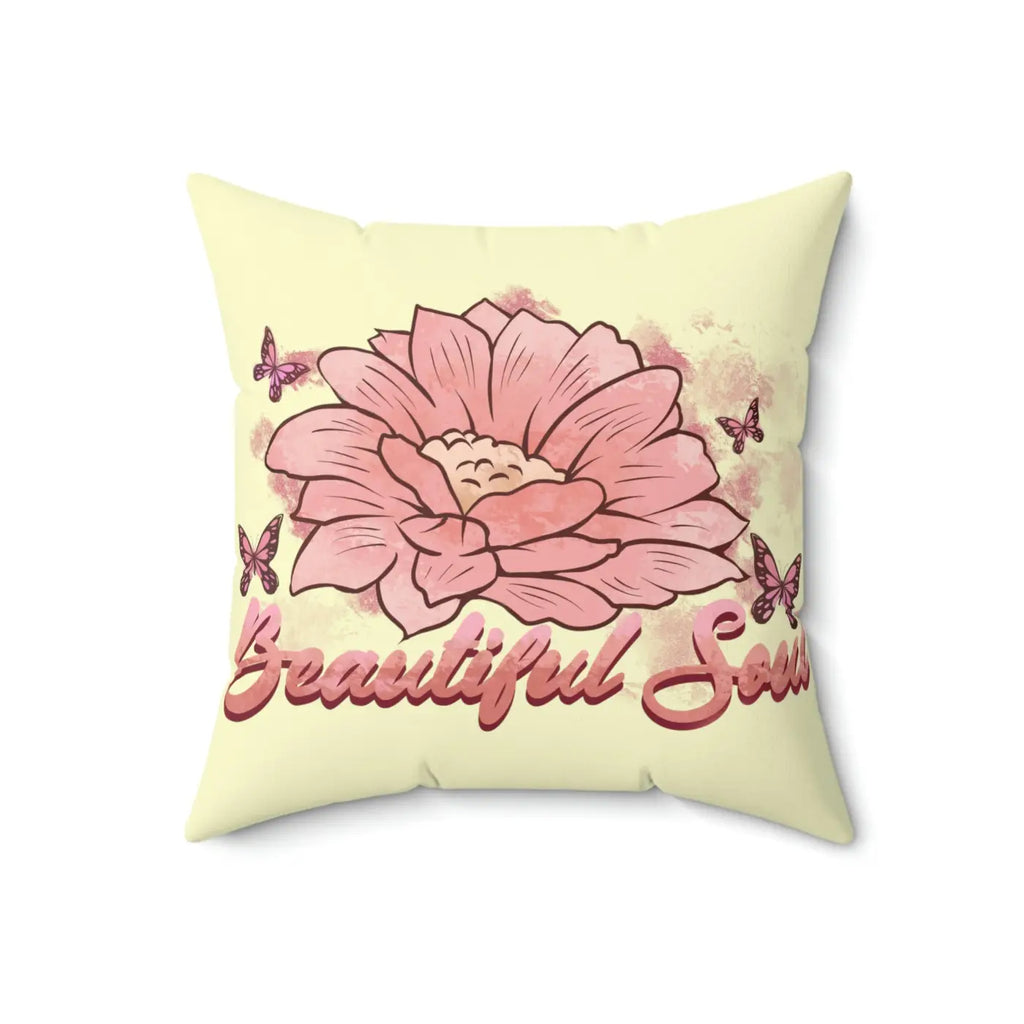 Spun Polyester Square Pillow - Modern Cozy Home Decor - DipaliZ