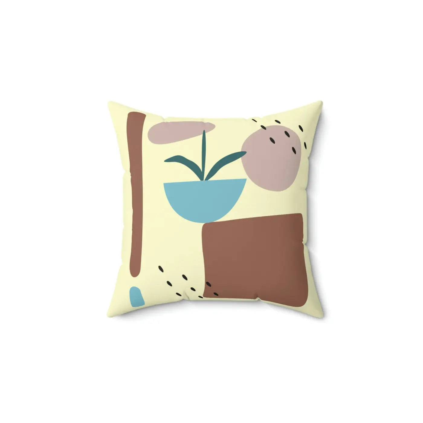 Bold Spun Polyester Square Pillow - Modern Statement Decor - DipaliZ