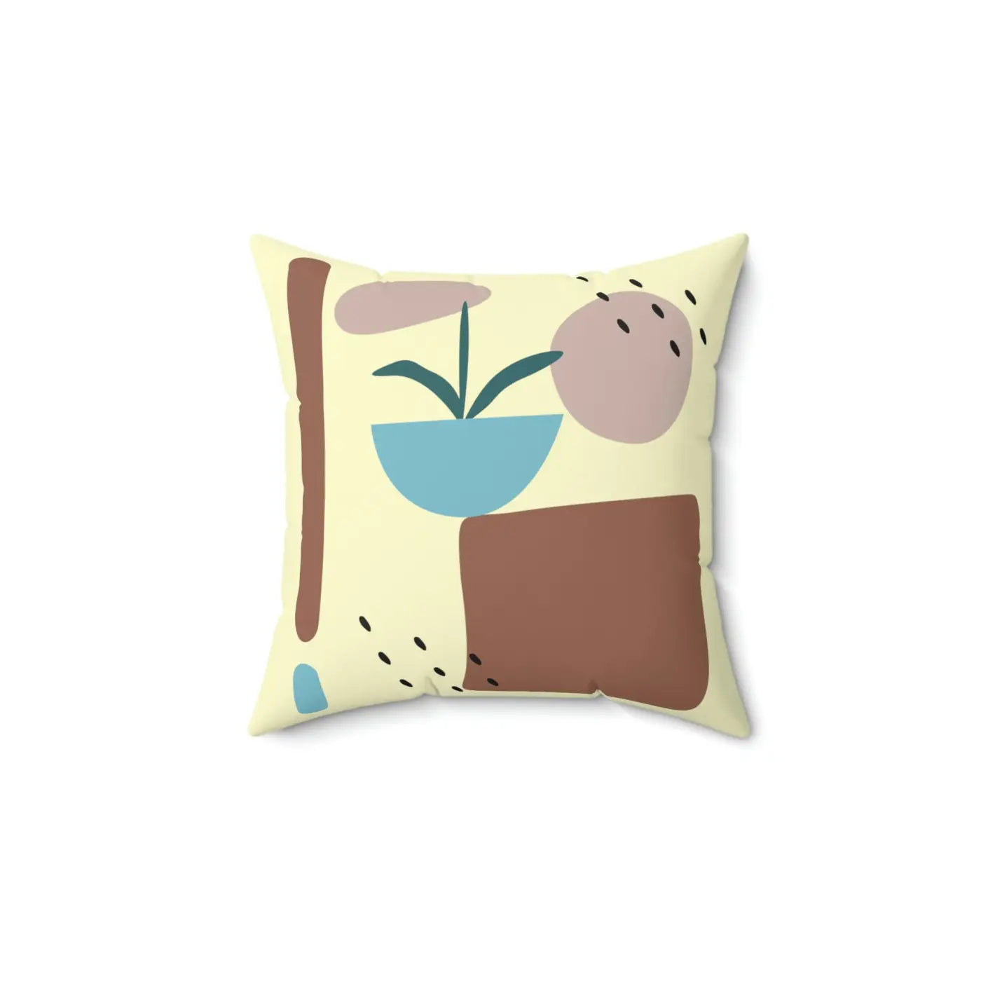 Bold Spun Polyester Square Pillow - Modern Statement Decor - DipaliZ