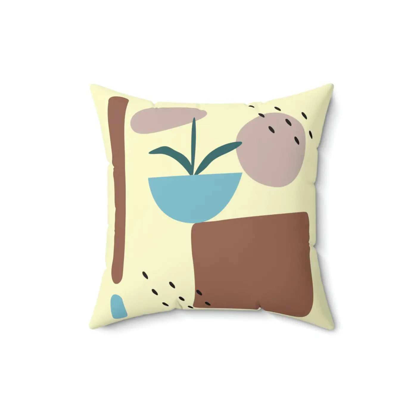 Bold Spun Polyester Square Pillow - Modern Statement Decor - DipaliZ