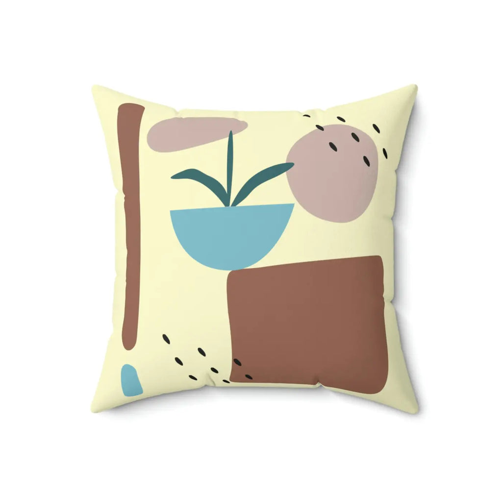 Bold Spun Polyester Square Pillow - Modern Statement Decor - DipaliZ