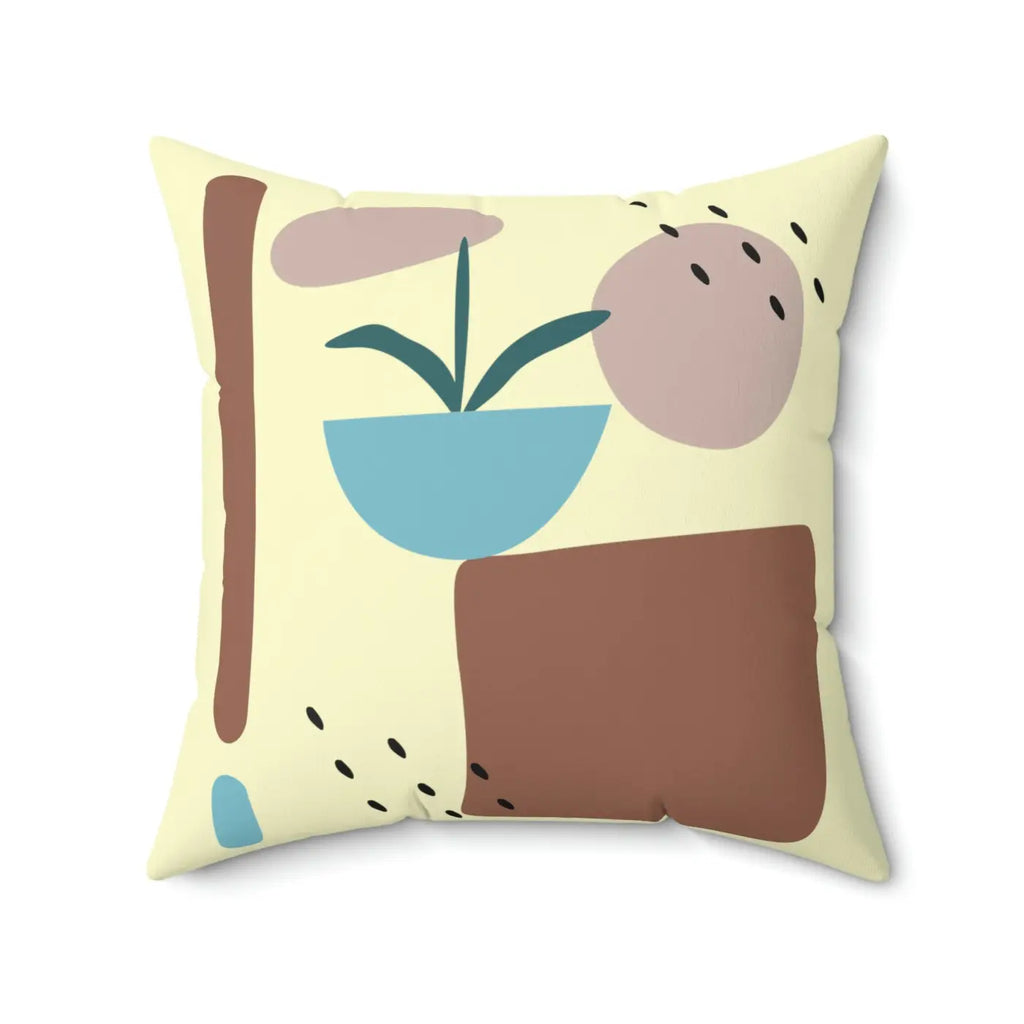 Bold Spun Polyester Square Pillow - Modern Statement Decor - DipaliZ