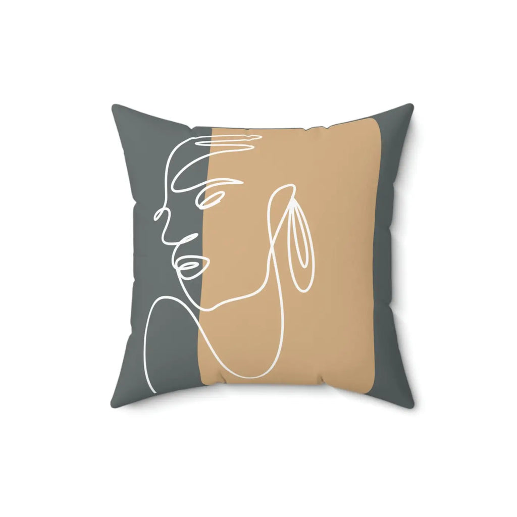 Spun Polyester Square Pillow - Modern Home Comfort - DipaliZ