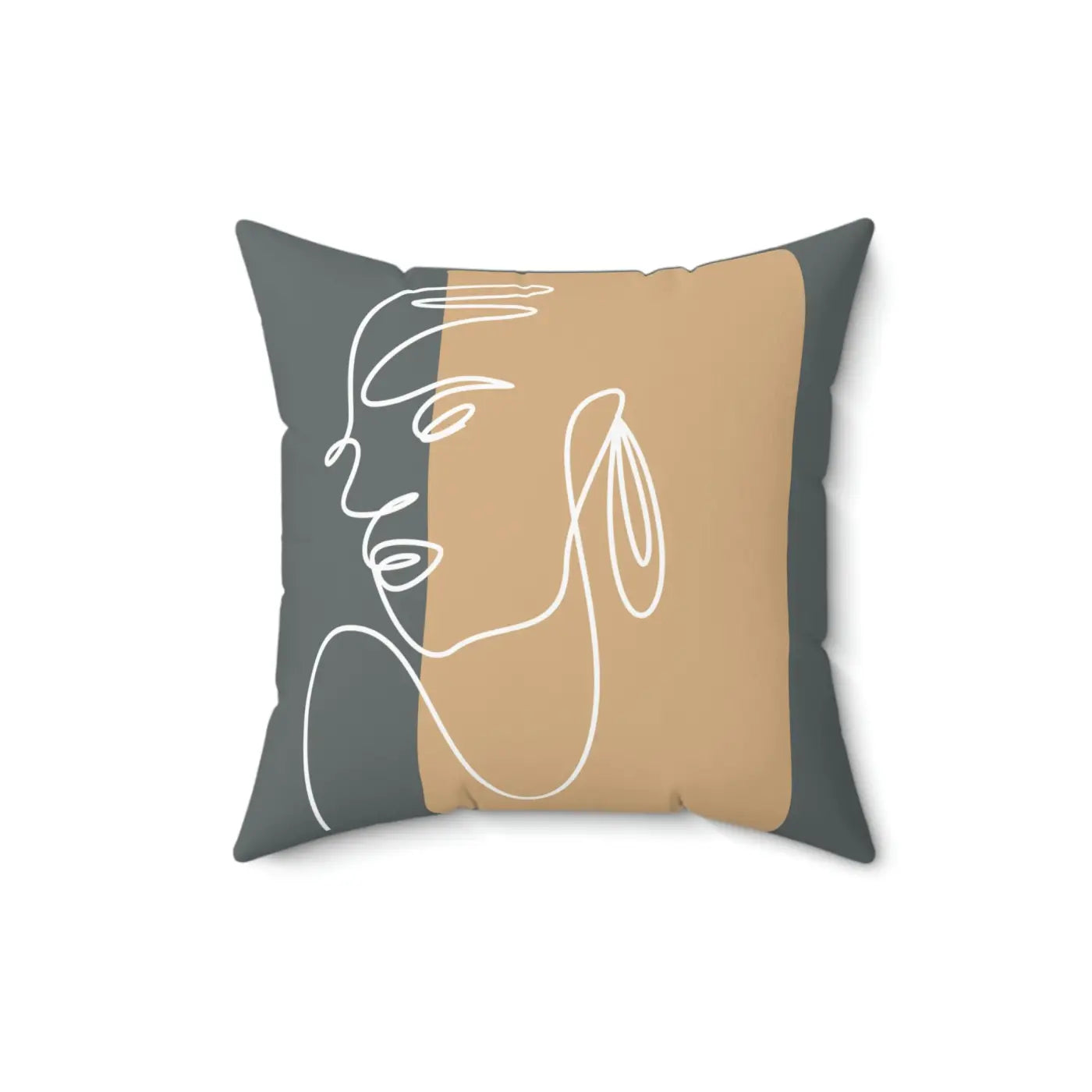 Spun Polyester Square Pillow - Modern Home Comfort - DipaliZ